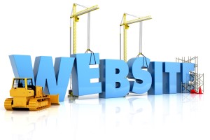Website Text with Construction Equipment
