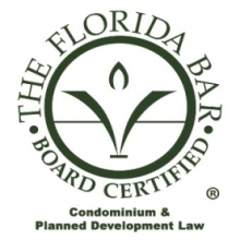 Florida Bar Board Certified - Condominium & Planned Development Law
